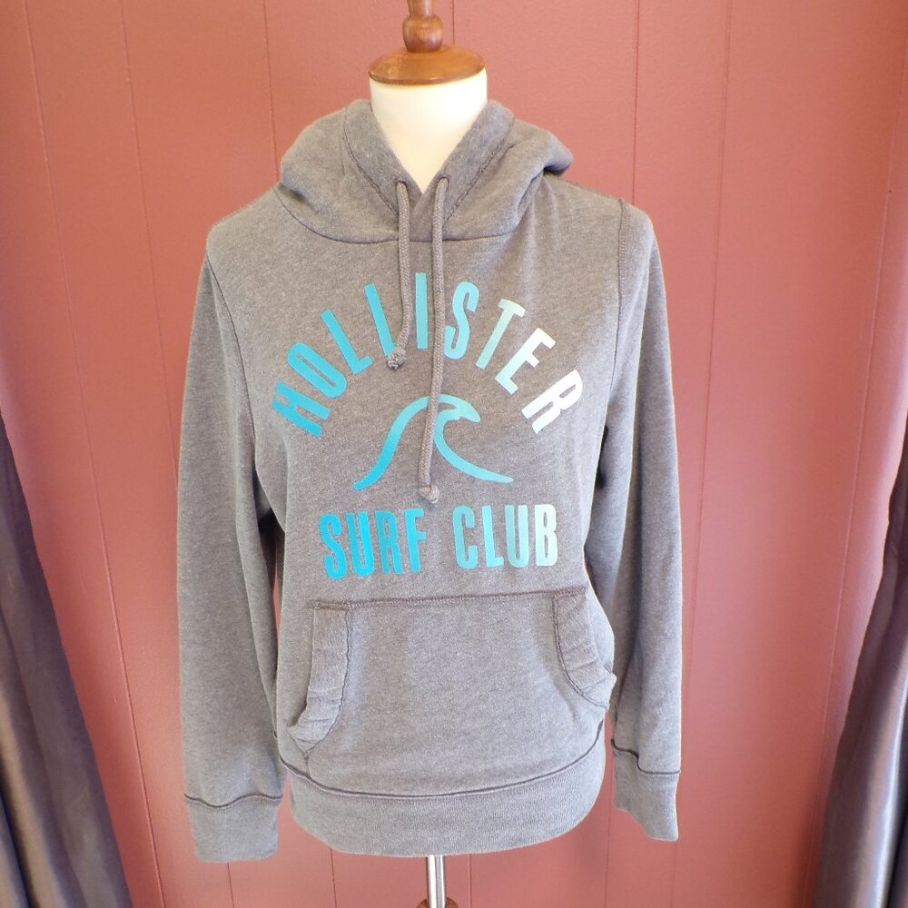 HOLLISTER Woman's Long Sleeve Pull Over Gray Hoodie Size - Small